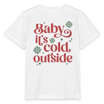 Bébé, il fait froid dehors - T-shirt bio MINI CREATOR Stanley/Stella Enfant - blanc - Devant - Maike (125cm)