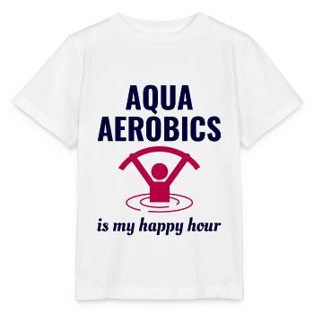 Water aerobics Aquatic fitness Aqua Exercise - Stanley/Stella MINI CREATOR Kids’ T-Shirt - white - Front - Maike (125cm)
