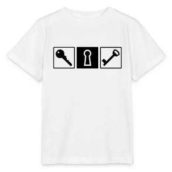 Key lock - Stanley/Stella MINI CREATOR Kids’ T-Shirt - white - Front - Maike (125cm)