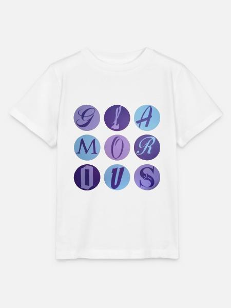 Glamorous dots - Stanley/Stella Kinder T-Shirt MINI CREATOR - Weiß