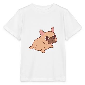 Süßer französischer Bulldoggenhintern - Stanley/Stella Kinder T-Shirt MINI CREATOR  - Weiß - Vorne - Maike (125cm)