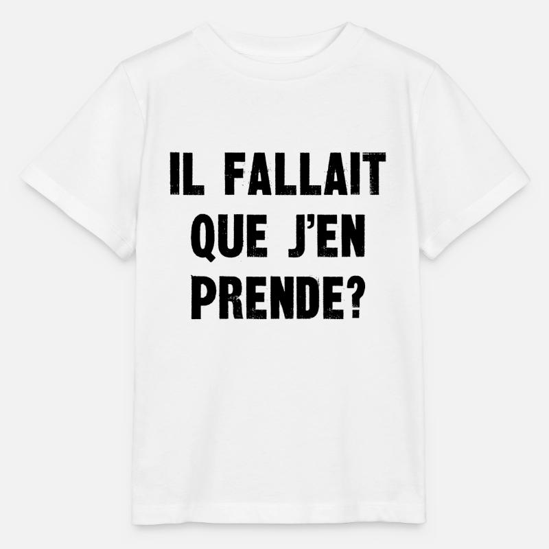il fallait que j'en prende - T-shirt bio MINI CREATOR Stanley/Stella Enfant - blanc