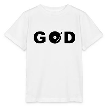 god is a dj - T-shirt bio MINI CREATOR Stanley/Stella Enfant - blanc - Devant - Maike (125cm)