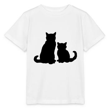 Two cats two cats - Stanley/Stella MINI CREATOR Kids’ T-Shirt - white - Front - Maike (125cm)