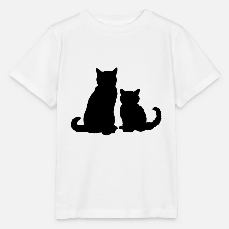 Deux chats deux cats - T-shirt bio MINI CREATOR Stanley/Stella Enfant - blanc