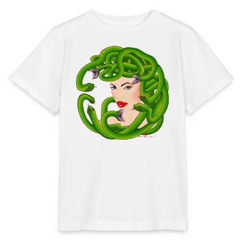 Medusa - Stanley/Stella MINI CREATOR Kids’ T-Shirt - white - Front - Maike (125cm)