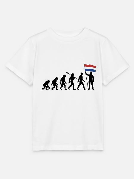 Holland - Evolution - Flagge - Nation - Stanley/Stella Kinder T-Shirt MINI CREATOR - Weiß