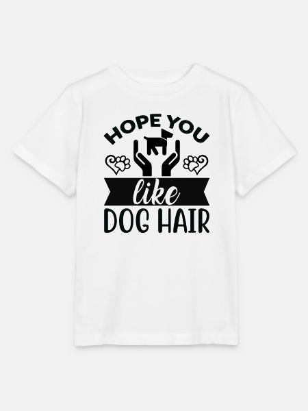 Hoffe du magst Hundehaar - Stanley/Stella Kinder T-Shirt MINI CREATOR  - Weiß