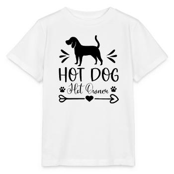 Heißer Hund heißer Besitzer - Stanley/Stella Kinder T-Shirt MINI CREATOR  - Weiß - Vorne - Maike (125cm)