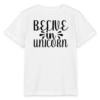 Belief in Unicorn Unicorn - Stanley/Stella MINI CREATOR Kids’ T-Shirt - white - Front - Maike (125cm)