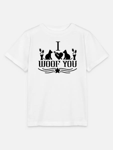 Ich wuff dich - Stanley/Stella Kinder T-Shirt MINI CREATOR - Weiß
