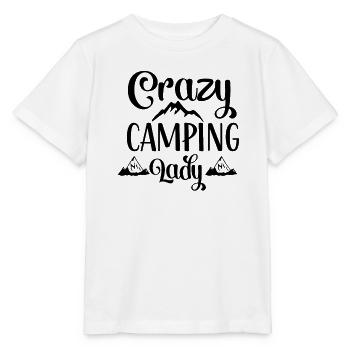 Urlaub Naturliebhaber Camping lustiger Spruch - Stanley/Stella Kinder T-Shirt MINI CREATOR  - Weiß - Vorne - Maike (125cm)
