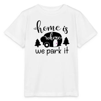 Urlaub Naturliebhaber Camping lustiger Spruch - Stanley/Stella Kinder T-Shirt MINI CREATOR  - Weiß - Vorne - Maike (125cm)