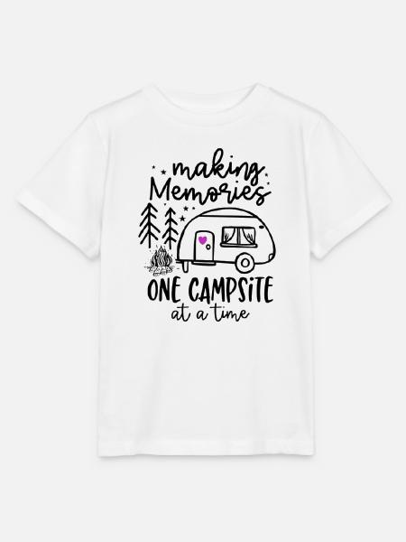 Camping Erinnerungen - Stanley/Stella Kinder T-Shirt MINI CREATOR  - Weiß
