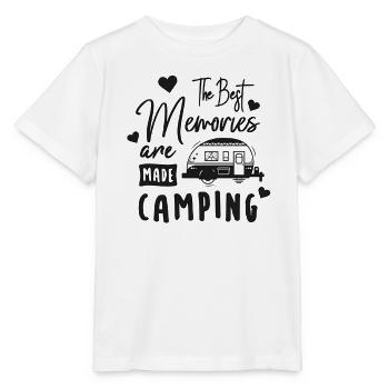 Camping Erinnerungen Urlaub - Stanley/Stella Kinder T-Shirt MINI CREATOR  - Weiß - Vorne - Maike (125cm)