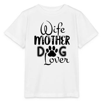 Ehefrau Mutter Hundeliebhaberin - Stanley/Stella Kinder T-Shirt MINI CREATOR  - Weiß - Vorne - Maike (125cm)