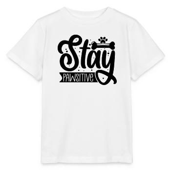 Stay paw friendly - Stanley/Stella MINI CREATOR Kids’ T-Shirt - white - Front - Maike (125cm)