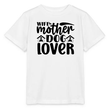 Ehefrau Mutter Hundeliebhaberin - Stanley/Stella Kinder T-Shirt MINI CREATOR  - Weiß - Vorne - Maike (125cm)