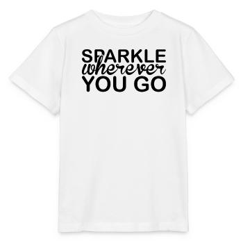 Funkeln Sie, wohin Sie auch gehen Unicorn - Stanley/Stella Kinder T-Shirt MINI CREATOR  - Weiß - Vorne - Maike (125cm)