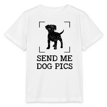 Schick mir Hundebilder - Stanley/Stella Kinder T-Shirt MINI CREATOR  - Weiß - Vorne - Maike (125cm)