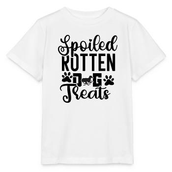 Verwöhnte verdorbene Hundeleckerlis - Stanley/Stella Kinder T-Shirt MINI CREATOR  - Weiß - Vorne - Maike (125cm)