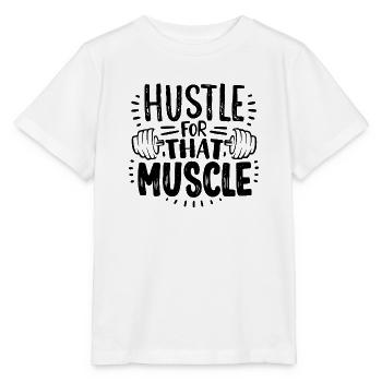 Hektik für die Motivation im Muskel-Gym - Stanley/Stella Kinder T-Shirt MINI CREATOR  - Weiß - Vorne - Maike (125cm)