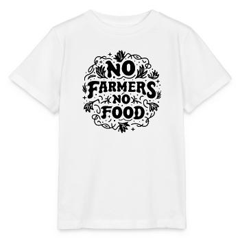 Pas d’agriculteurs pas de nourriture - T-shirt bio MINI CREATOR Stanley/Stella Enfant - blanc - Devant - Maike (125cm)