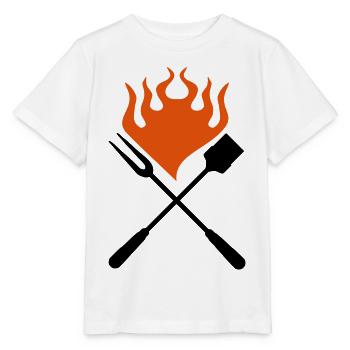 grillbesteck - Stanley/Stella Kinder T-Shirt MINI CREATOR  - Weiß - Vorne - Maike (125cm)