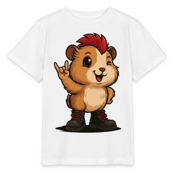 Punk Rock Guinea Pig - Stanley/Stella MINI CREATOR Kids’ T-Shirt - white - Front - Maike (125cm)