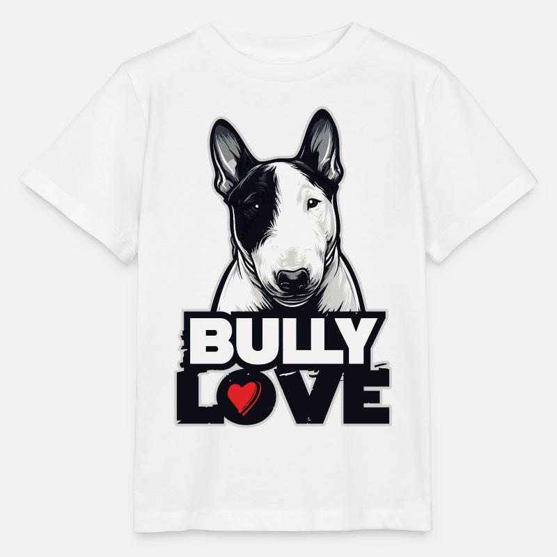 BULLY LOVE – Bullterrier Design  - Stanley/Stella Kinder T-Shirt MINI CREATOR  - Weiß