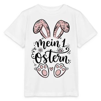 Mein erstes Ostern - Osterhase - Stanley/Stella Kinder T-Shirt MINI CREATOR  - Weiß - Vorne - Maike (125cm)