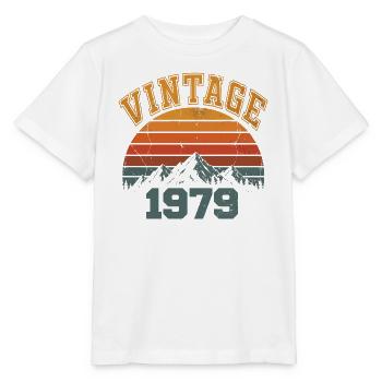 Vintage 1979 Retro Mountain Anniversary 1979 - Stanley/Stella MINI CREATOR Kids’ T-Shirt - white - Front - Maike (125cm)