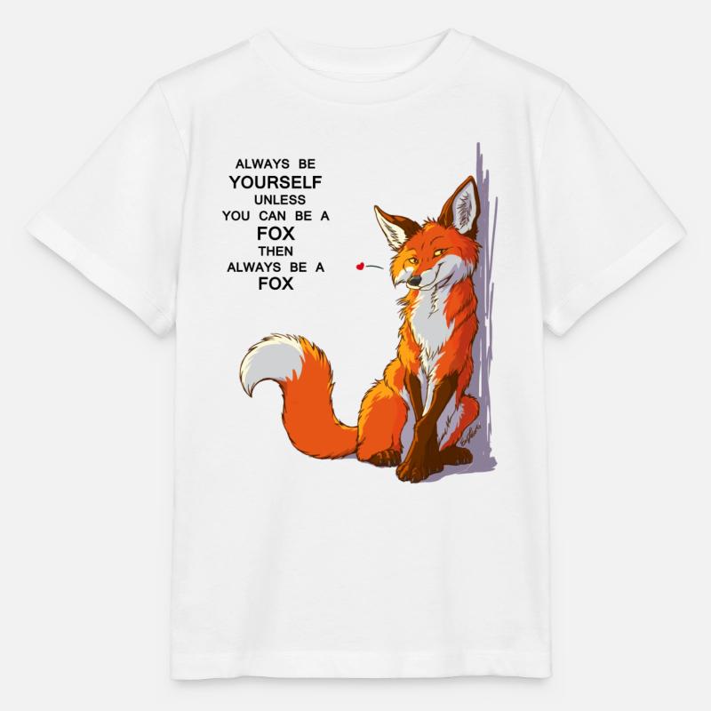 Sei du selbst, sei Fuchs - Stanley/Stella Kinder T-Shirt MINI CREATOR - Weiß