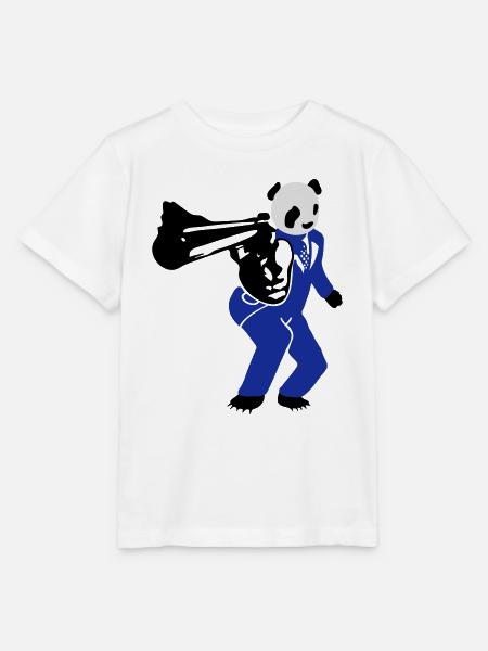 shooting panda 2 - Stanley/Stella Kinder T-Shirt MINI CREATOR - Weiß
