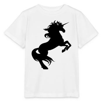 Einhhorn steigend kl - Stanley/Stella Kinder T-Shirt MINI CREATOR  - Weiß - Vorne - Maike (125cm)
