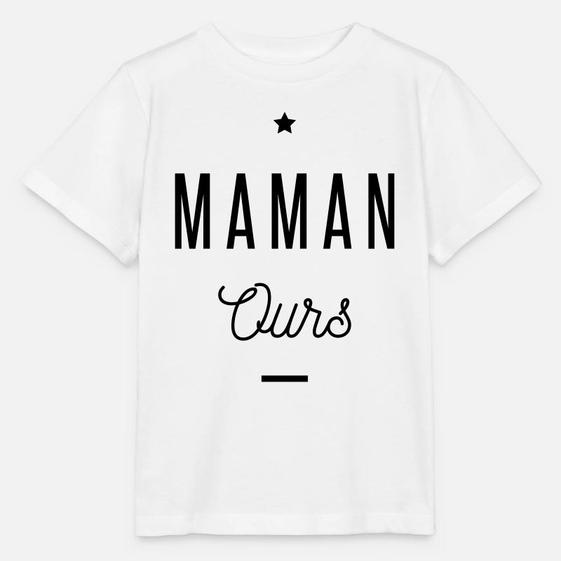 MAMAN OURS - T-shirt bio MINI CREATOR Stanley/Stella Enfant - blanc