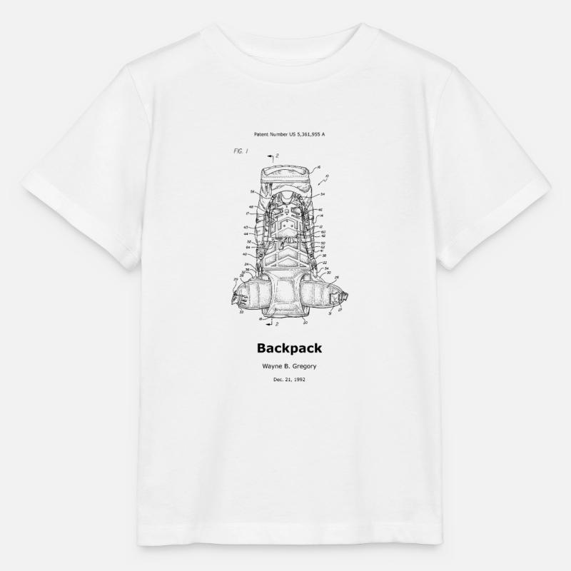 Sac à dos - T-shirt bio MINI CREATOR Stanley/Stella Enfant - blanc