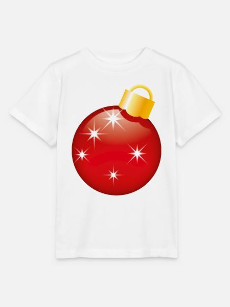 Smiley Christmas bauble - Stanley/Stella Kinder T-Shirt MINI CREATOR  - Weiß