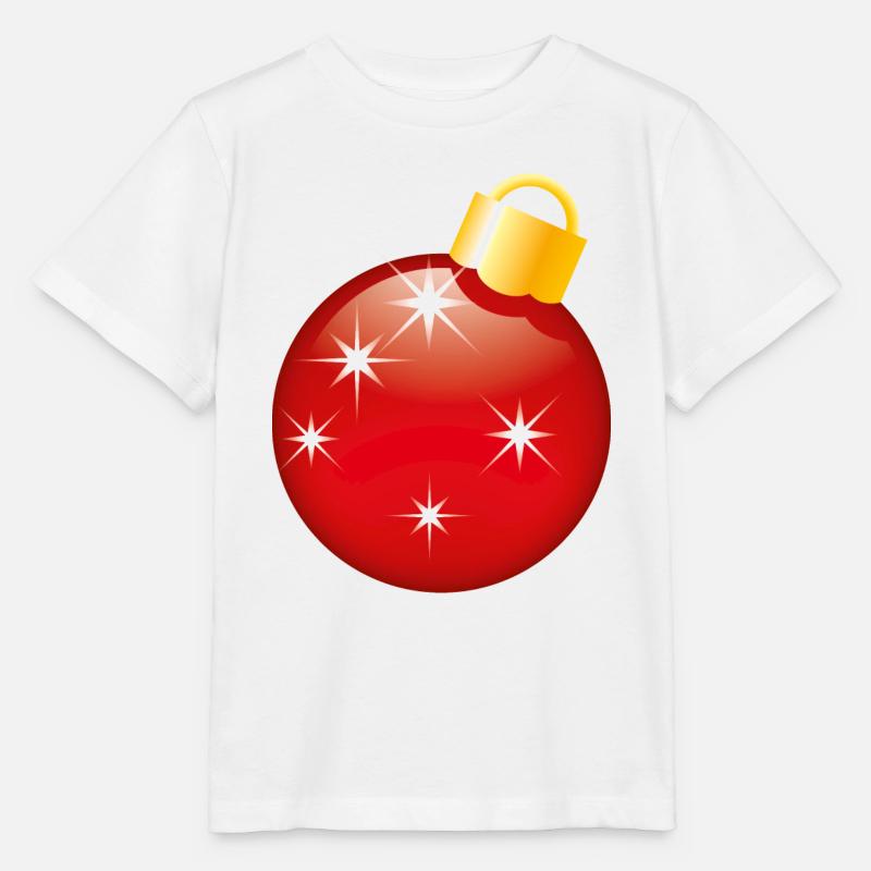 Smiley Christmas bauble - Stanley/Stella Kinder T-Shirt MINI CREATOR  - Weiß