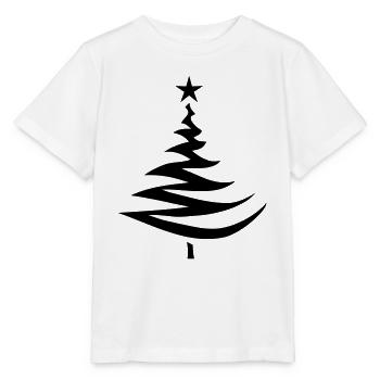 tannenbaum silhouette - Stanley/Stella Kinder T-Shirt MINI CREATOR  - Weiß - Vorne - Maike (125cm)