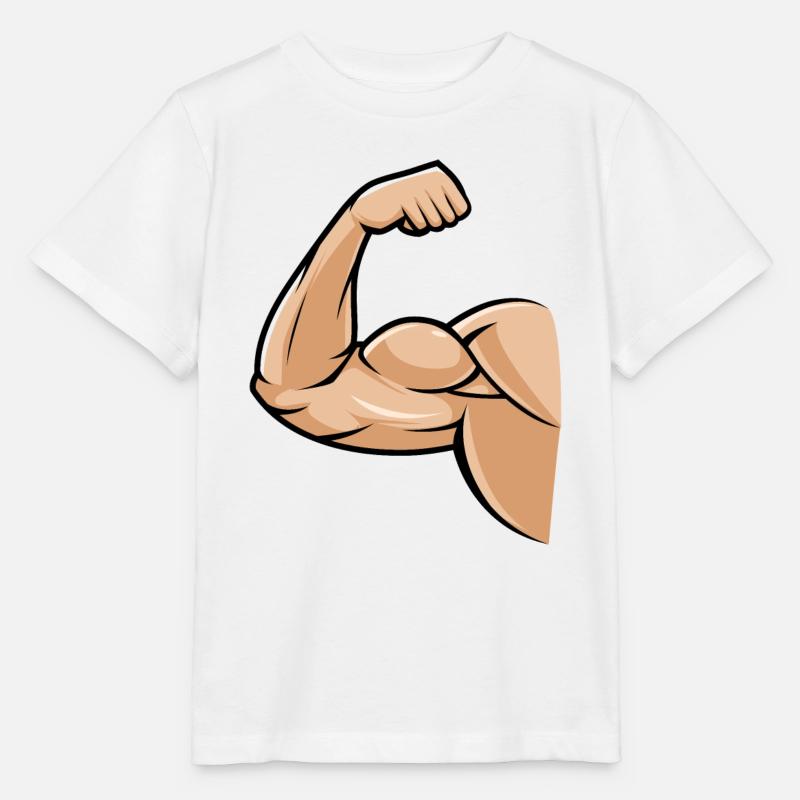 biceps muskel - Stanley/Stella Kinder T-Shirt MINI CREATOR - Weiß