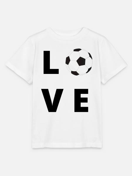 LIEBE FUßBALL - Stanley/Stella Kinder T-Shirt MINI CREATOR  - Weiß