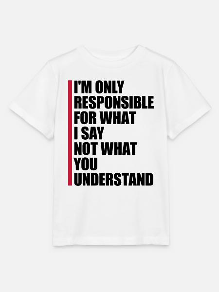 what I say Zitat - Stanley/Stella Kinder T-Shirt MINI CREATOR - Weiß