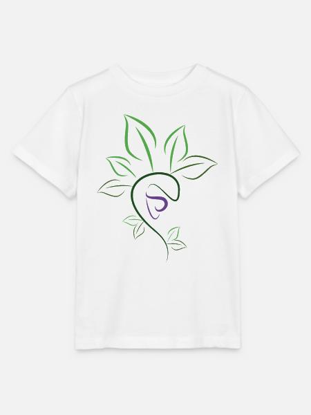 Pflanzen Kontur - Stanley/Stella Kinder T-Shirt MINI CREATOR  - Weiß