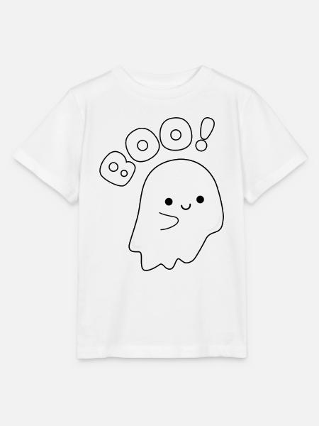 Halloween Geist - Stanley/Stella Kinder T-Shirt MINI CREATOR - Weiß