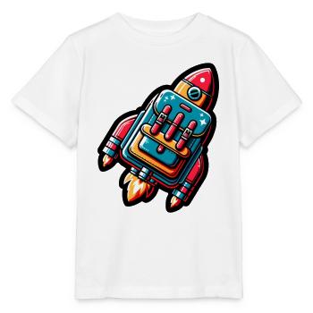 School Start Rocket - Stanley/Stella MINI CREATOR Kids’ T-Shirt - white - Front - Maike (125cm)