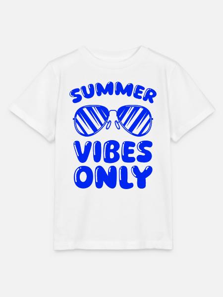 summer vibes only - Stanley/Stella Kinder T-Shirt MINI CREATOR - Weiß