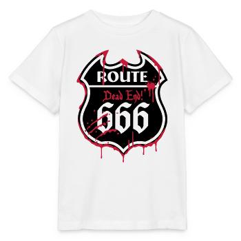 Route 666 - Bloody Style_2c - Stanley/Stella MINI CREATOR Kids’ T-Shirt - white - Front - Maike (125cm)