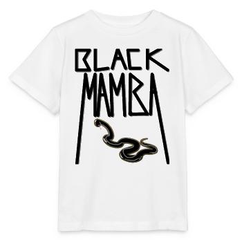 Schwarze Mamba Schlangenbiss - Stanley/Stella Kinder T-Shirt MINI CREATOR  - Weiß - Vorne - Maike (125cm)