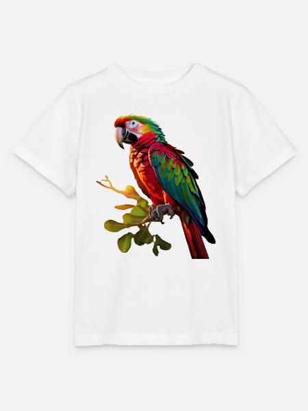 Papagei - Stanley/Stella Kinder T-Shirt MINI CREATOR  - Weiß